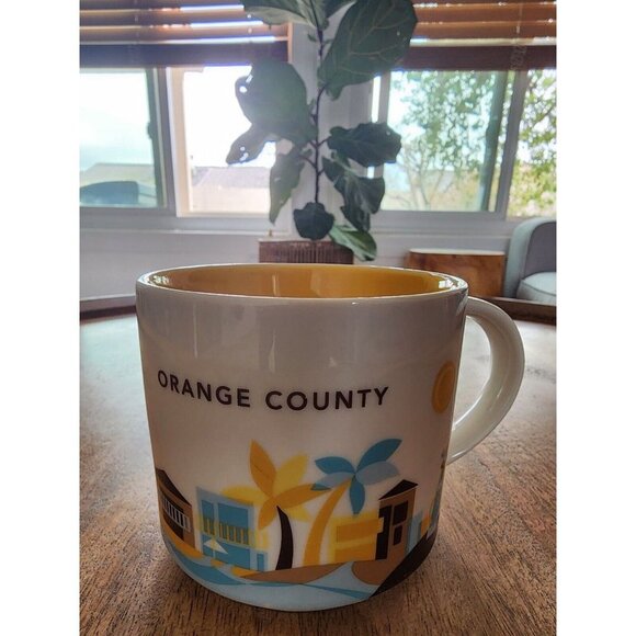 2014 Starbucks Orange County You Are Here Coffee Cup Tea Mug | 14oz - Picture 1 of 5